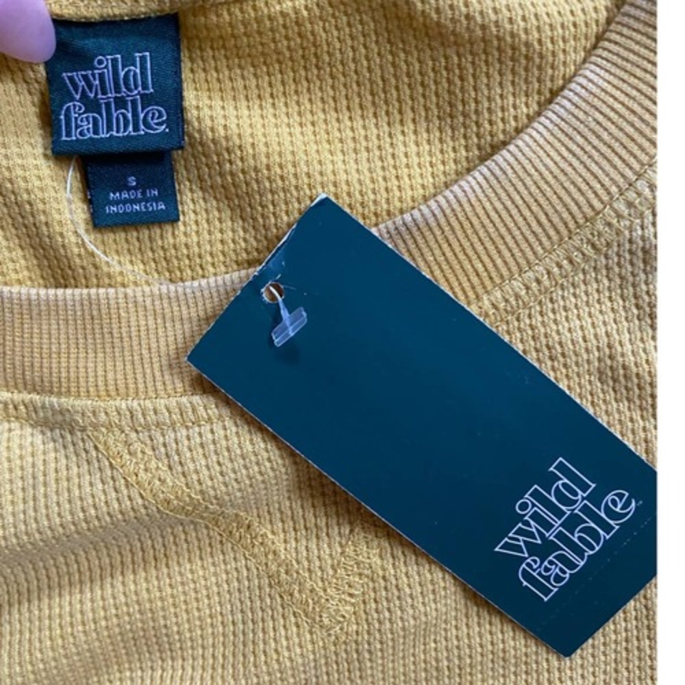 Wild Fable‎ Mustard Yellow Long Sleeve Shirt S NWT - Picture 10 of 11